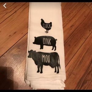 Rae Dunn Inspired Tea Towel New